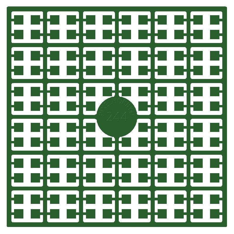 Pixelmatje - kerstgroen licht 244