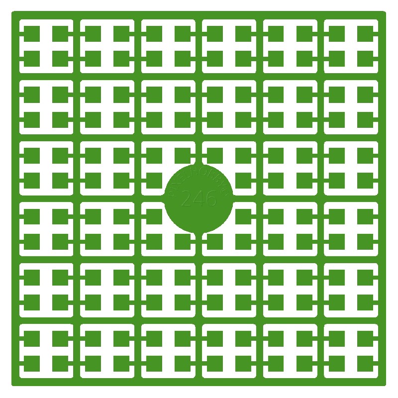 Pixelmatje - voorjaarsgroen 246