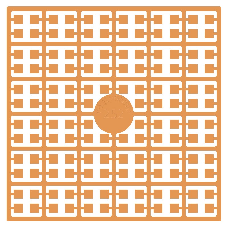 Pixelmatje - oranje licht 252