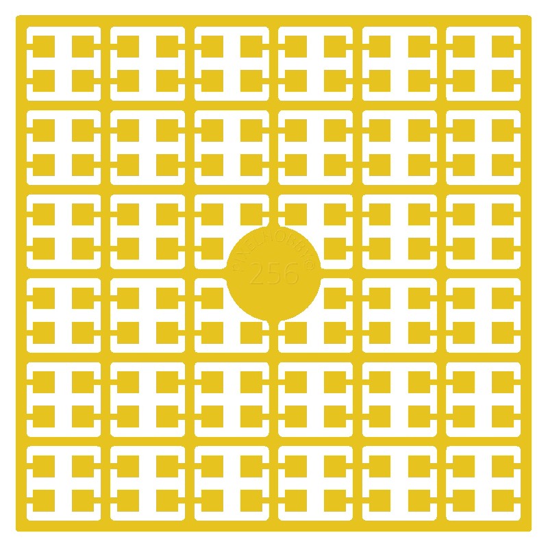 Pixelmatje - goudgeel 256