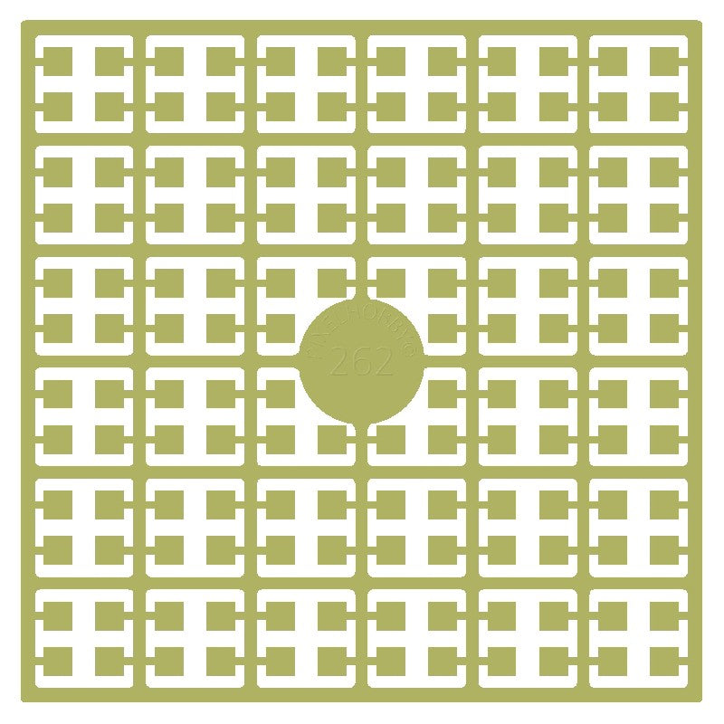 Pixelmatje - olijfgroen licht 262