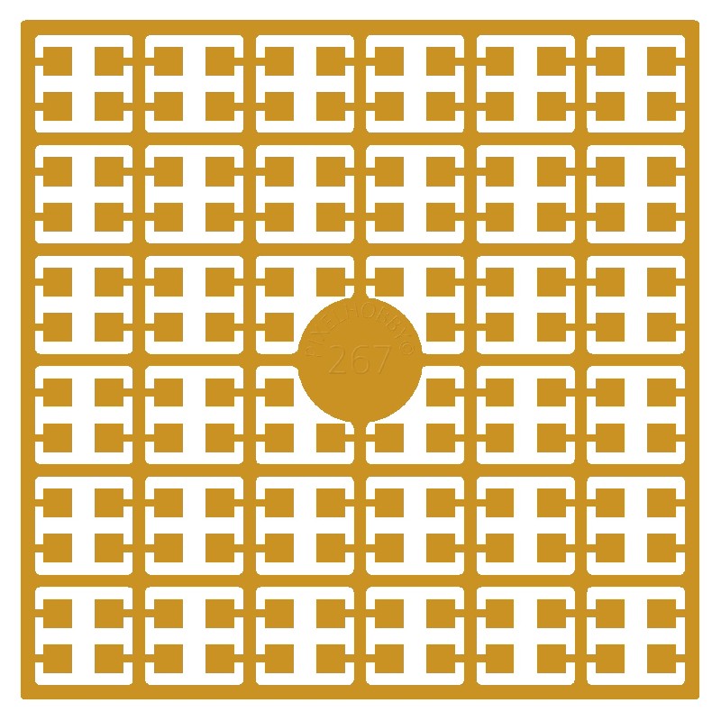 Pixelmatje - mandarijnoranje licht 267