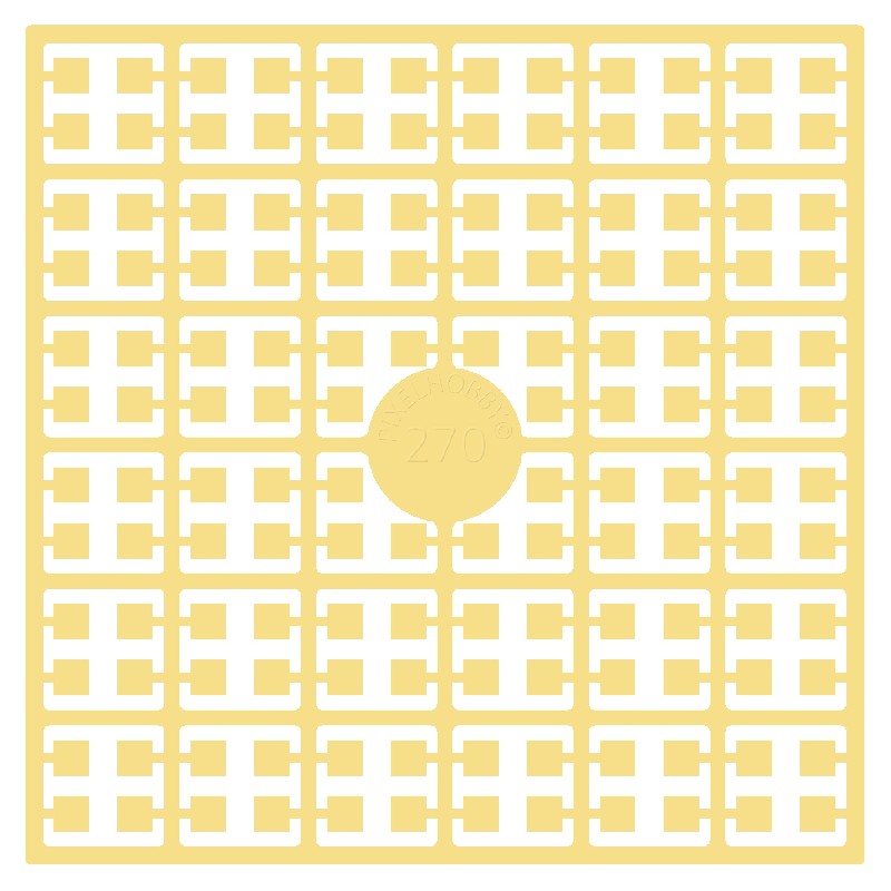Pixelmatje - bleekgeel 270
