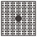 Pixelmatje - bruin donker 283