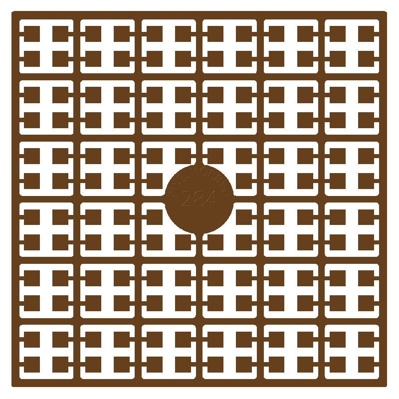 Pixelmatje - bruin 284