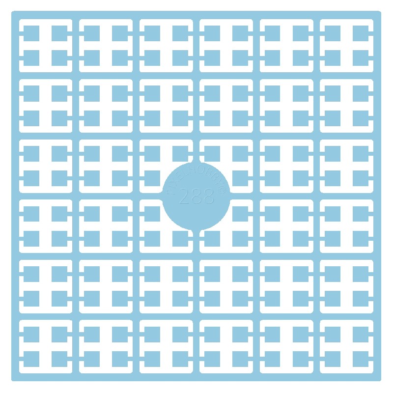 Pixelmatje - vergeetmeniet blauw 288