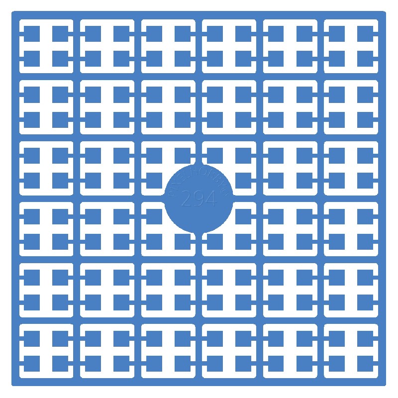 Pixelmatje - delftsblauw donker 294