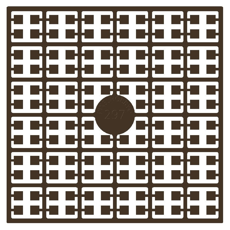 Pixelmatje - koffiebruin 297