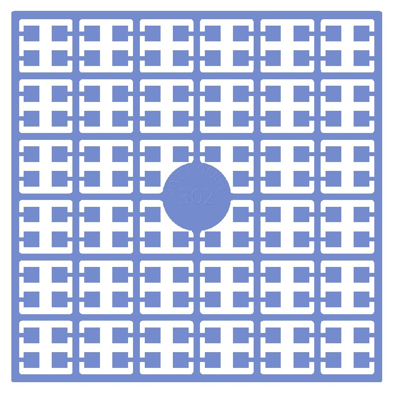 Pixelmatje - lichtblauw 302