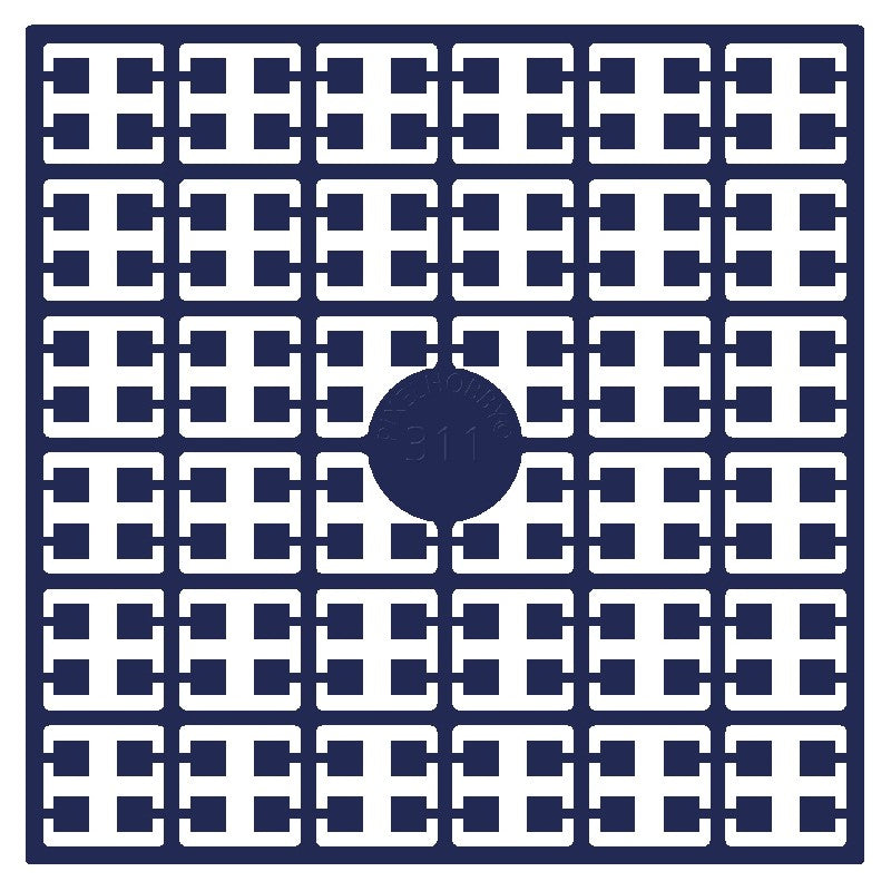 Pixelmatje - koningsblauw heel donker 311