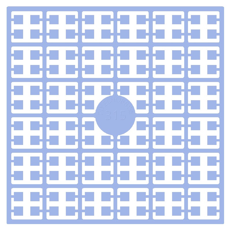 Pixelmatje - azuurblauw 315