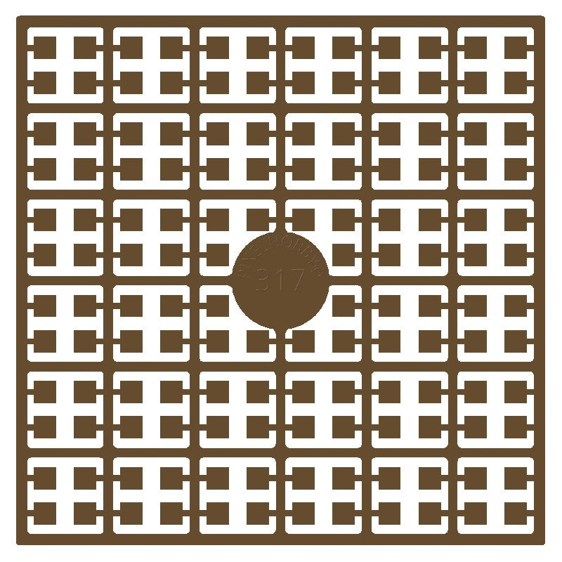 Pixelmatje - hazelnootbruin 317