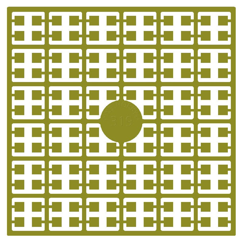 Pixelmatje - olijfgoudgroen 319