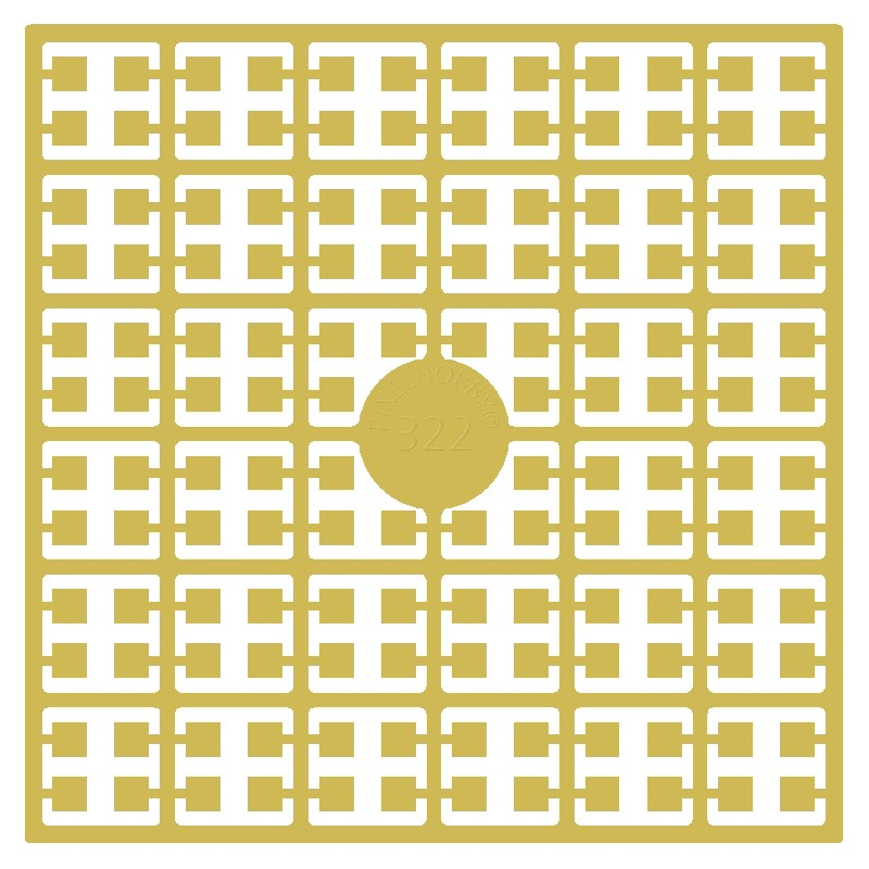 Pixelmatje - geelkoper licht 322