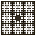 Pixelmatje - bruin extra donker 323