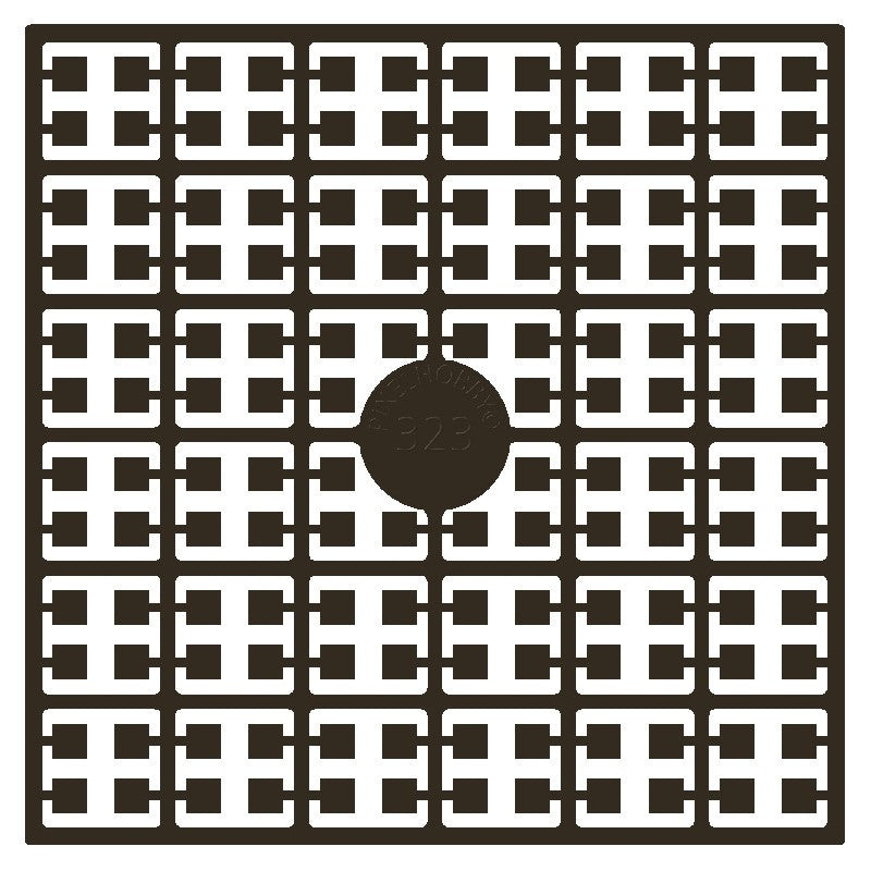 Pixelmatje - bruin extra donker 323