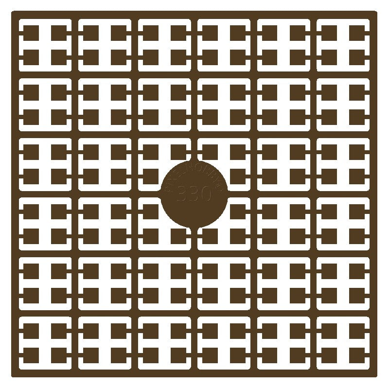 Pixelmatje - okerbruin 330