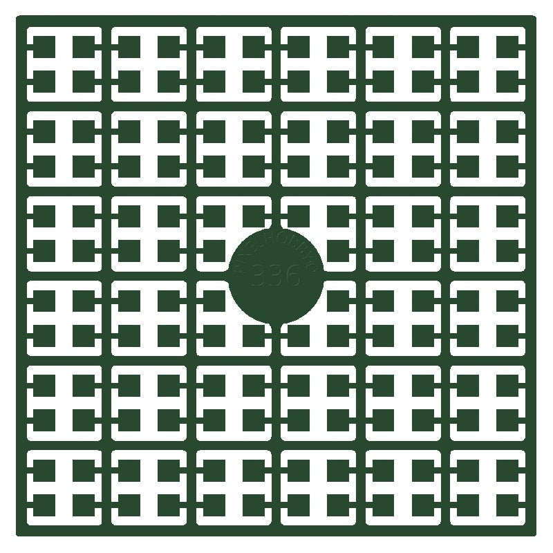 Pixelmatje - jachtgroen 336