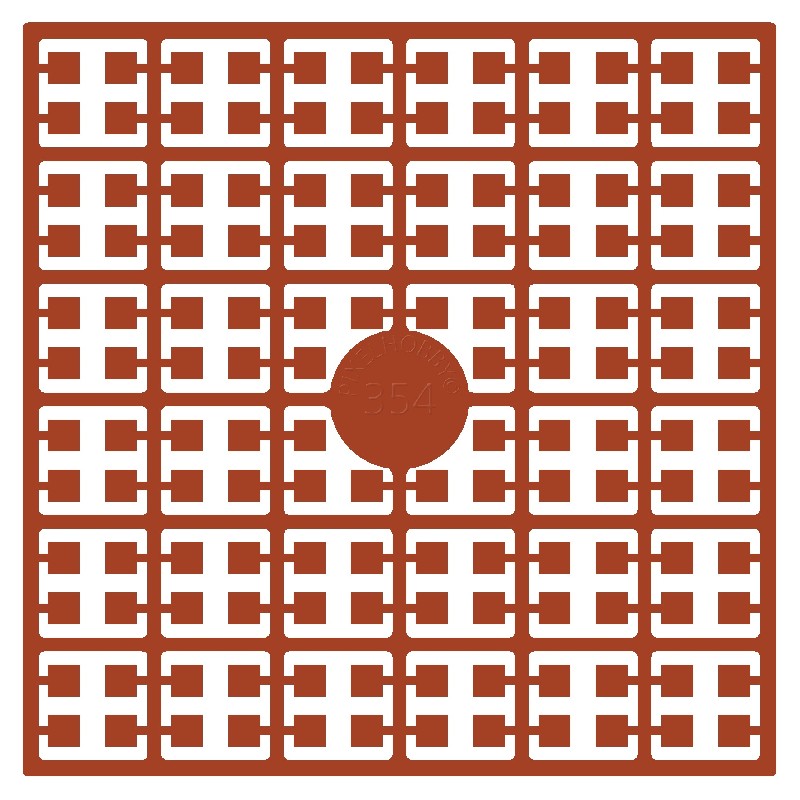 Pixelmatje - okerkoperoranje 354