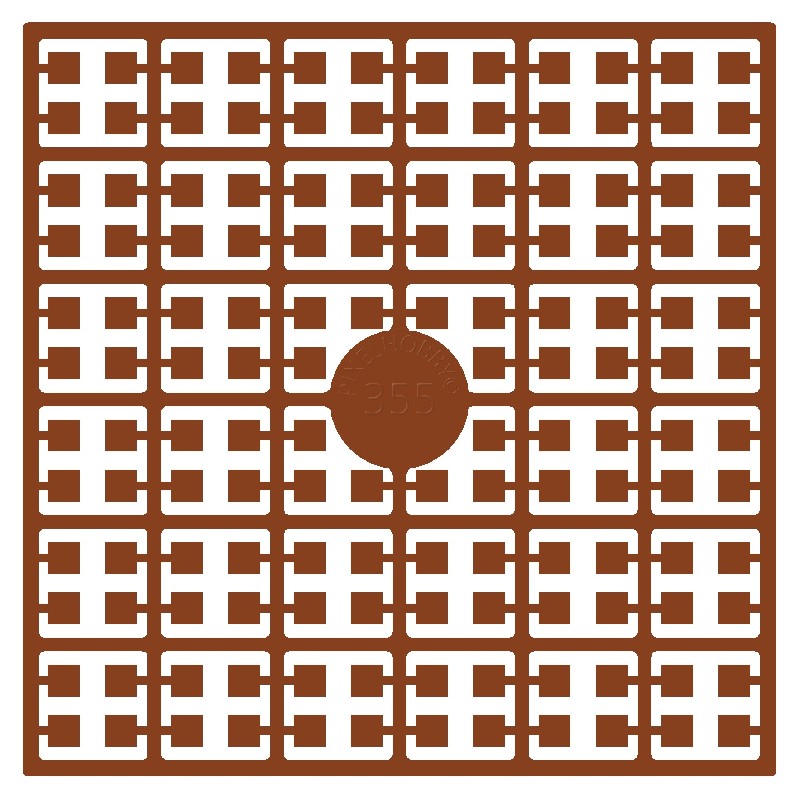 Pixelmatje - koperbruin 355