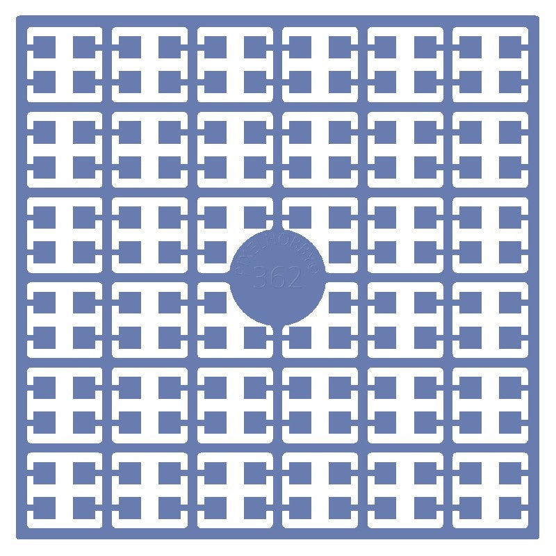 Pixelmatje - antiekblauw 362