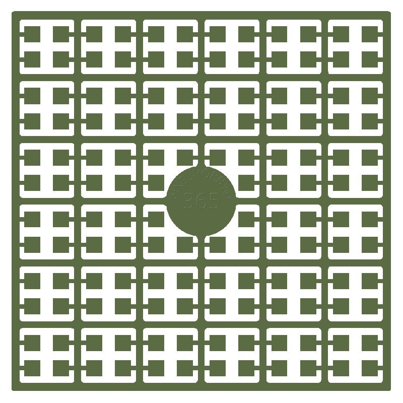 Pixelmatje - eikenboommosgroen 365