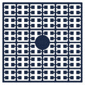 Pixelmatje - marineblauw extra donker 369