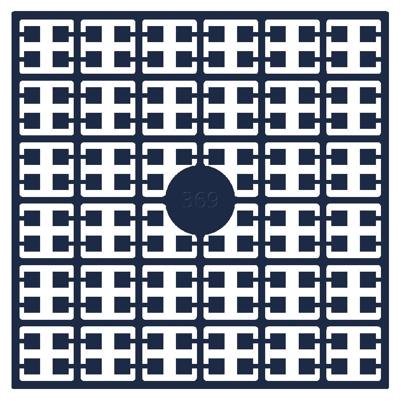 Pixelmatje - marineblauw extra donker 369