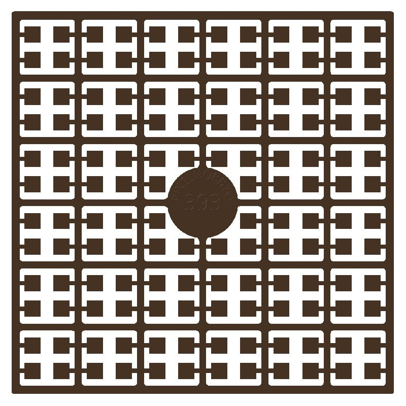 Pixelmatje - koffiebruin 393