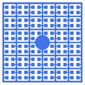 Pixelmatje - caribisch blauw donker 403
