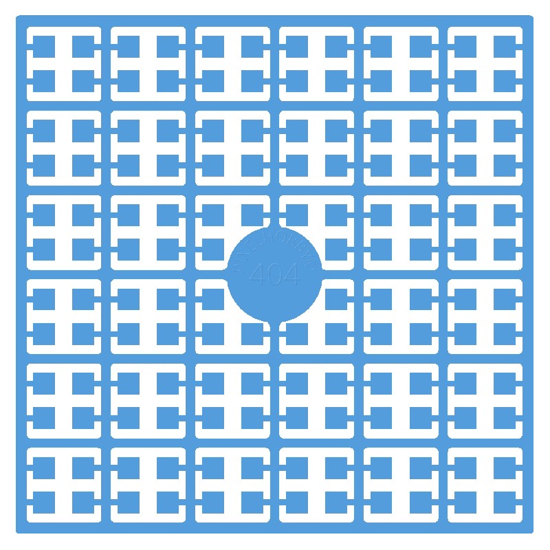 Pixelmatje - caribisch blauw licht 404