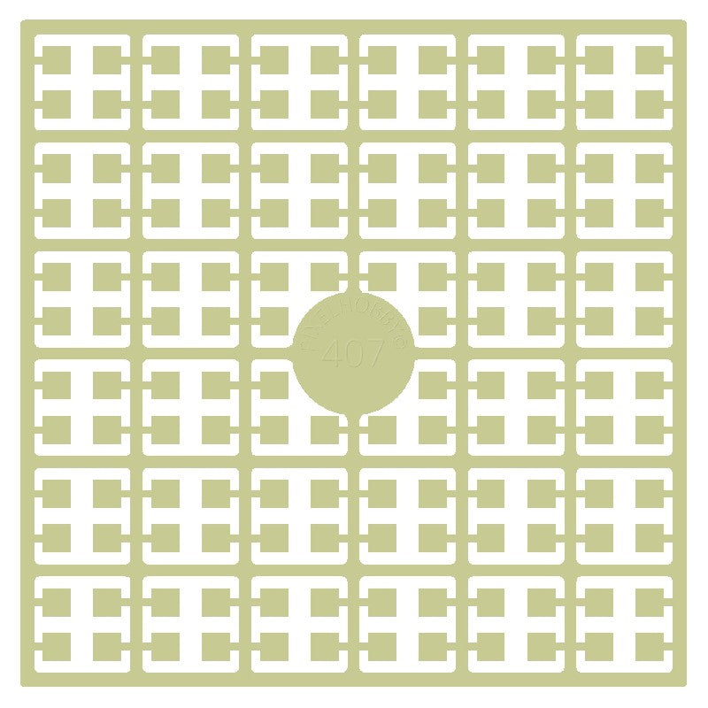 Pixelmatje - khakigroen licht 407