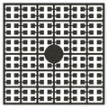 Pixelmatje - mokkabruin heel donker 412