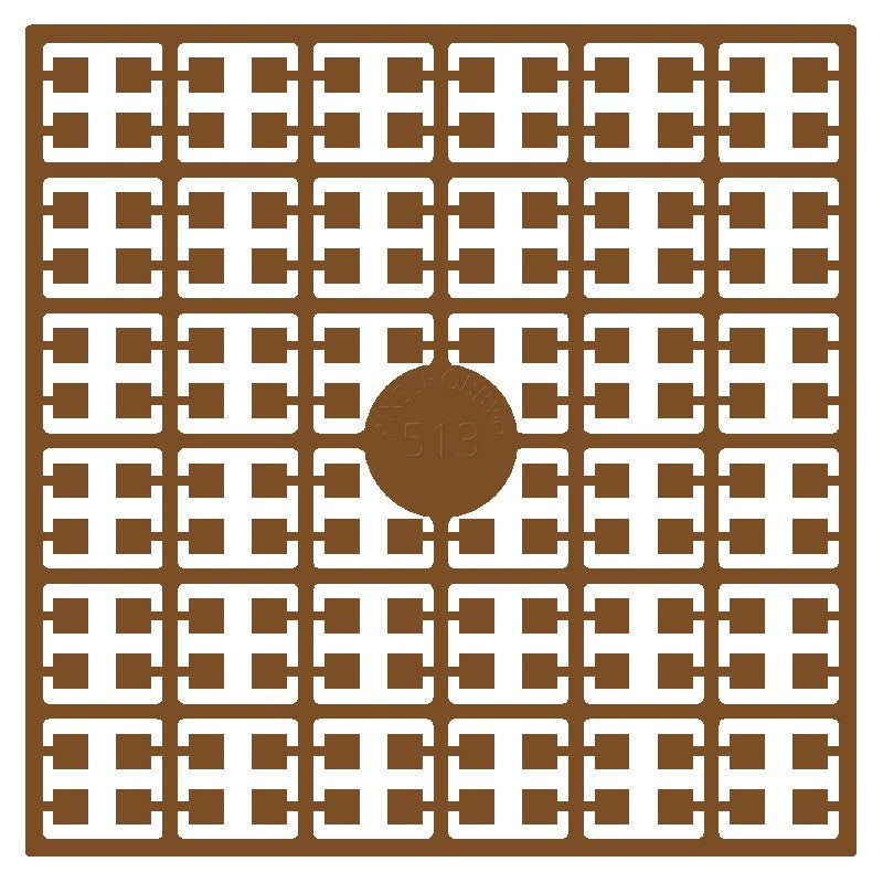 Pixelmatje - mokkabruin 413