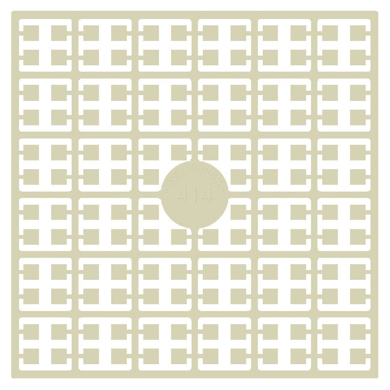 Pixelmatje - mokkabruin extra licht 414