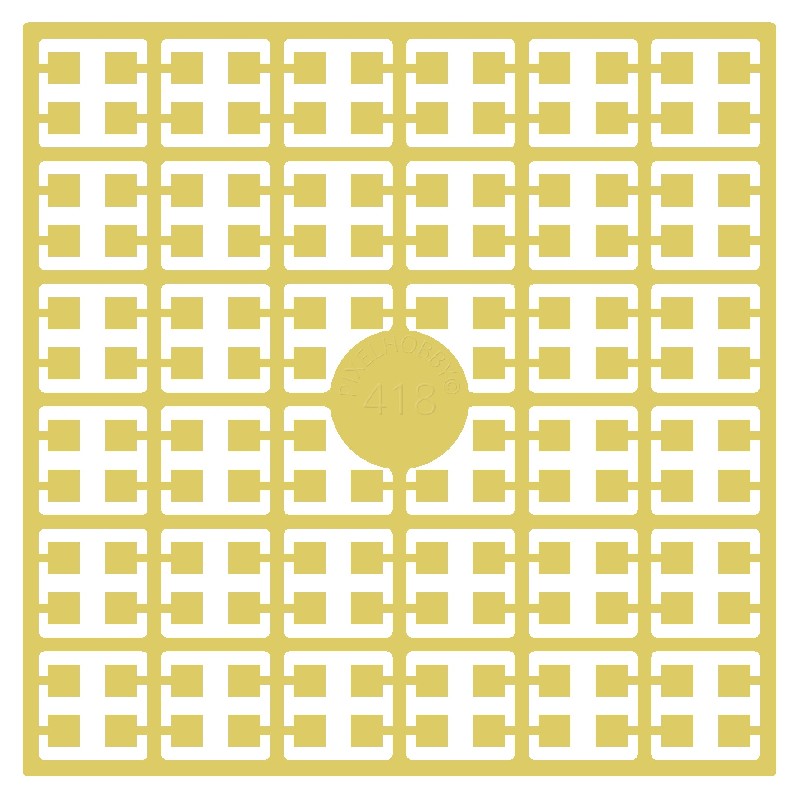 Pixelmatje - geelbeige 418