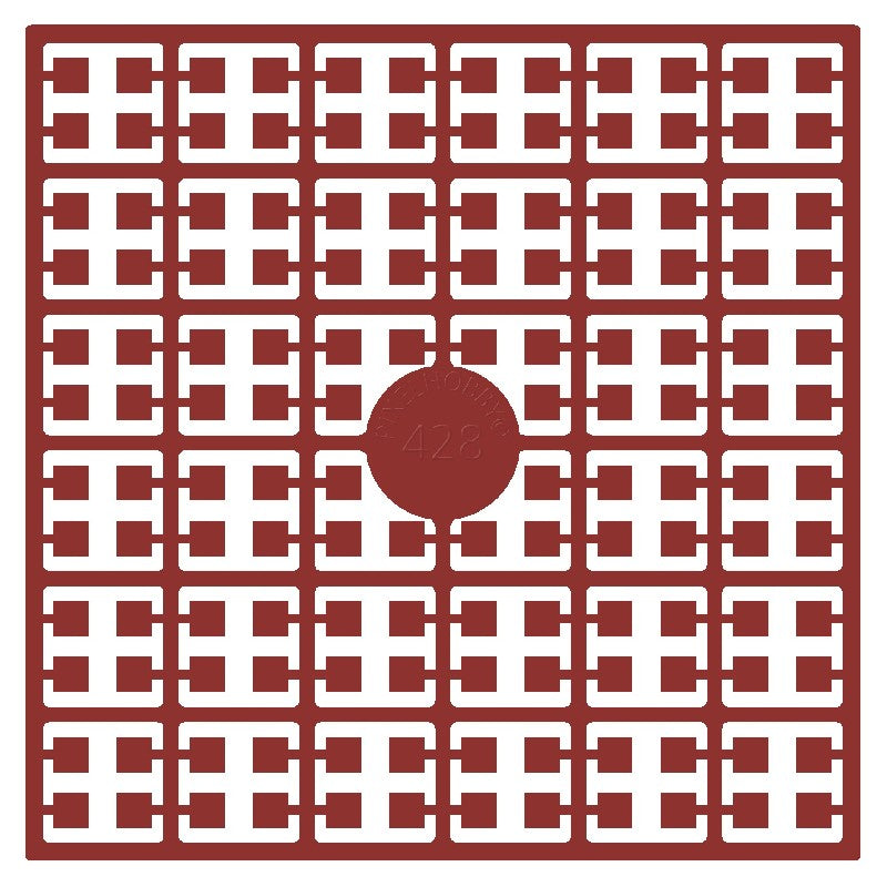 Pixelmatje - zalmrood donker 428