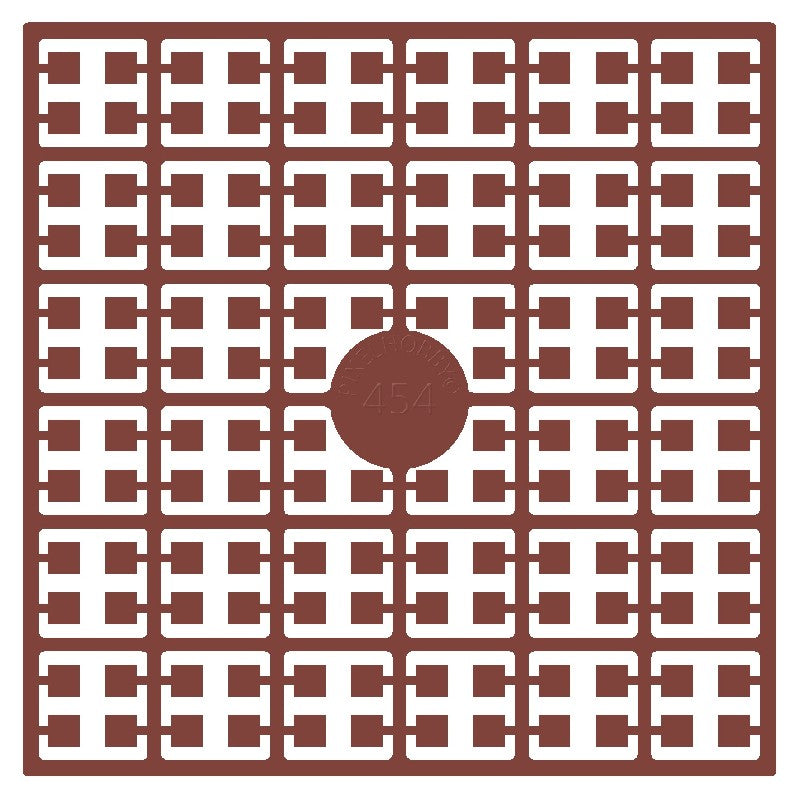 Pixelmatje - schelpenroze heel donker 454