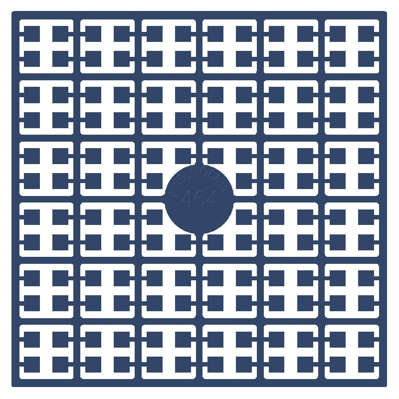 Pixelmatje - wedgewoodblauw donker 464