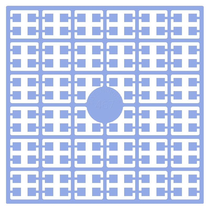 Pixelmatje - pastelblauw 467