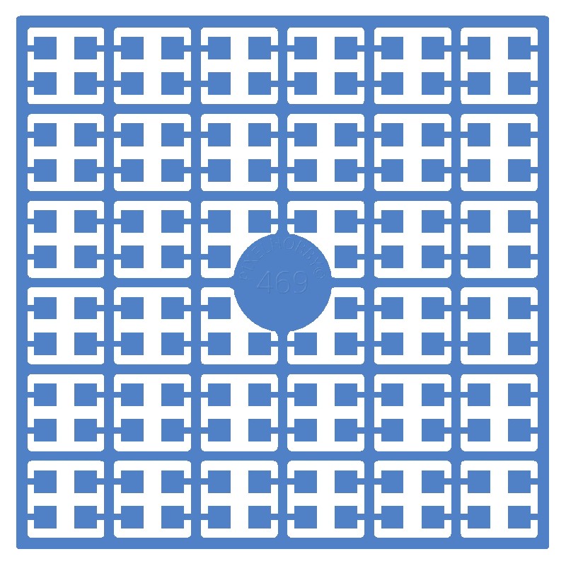 Pixelmatje - oceaanblauw 469
