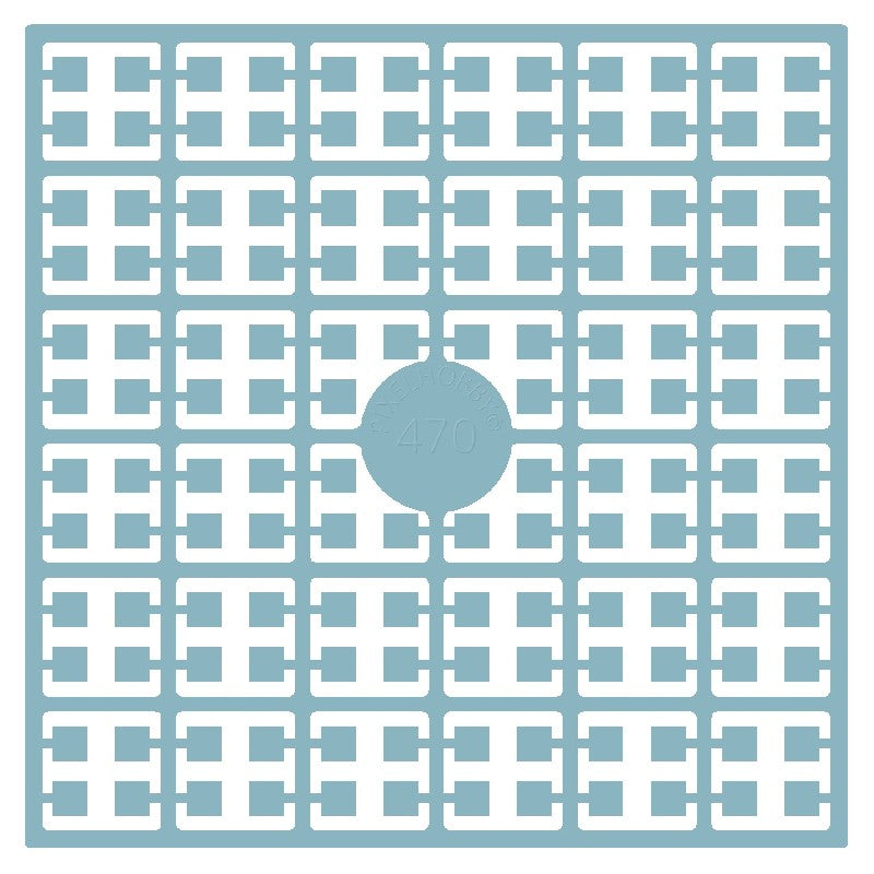 Pixelmatje - lagoonblauw 470