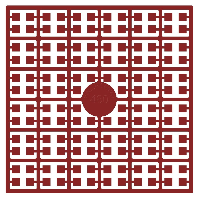 Pixelmatje - donkerrood 480