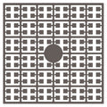 Pixelmatje - mokkabruin donker 483