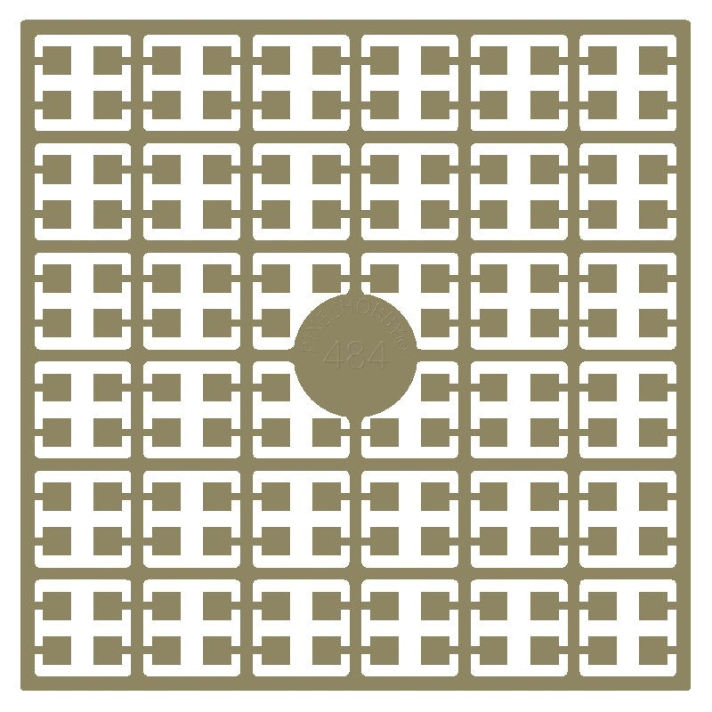 Pixelmatje - bruin licht 484