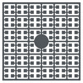 Pixelmatje - metaalgrijs heel donker 487