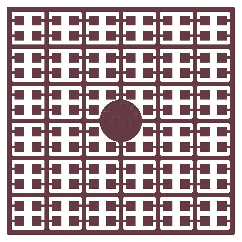Pixelmatje - oudpaars extra donker 489