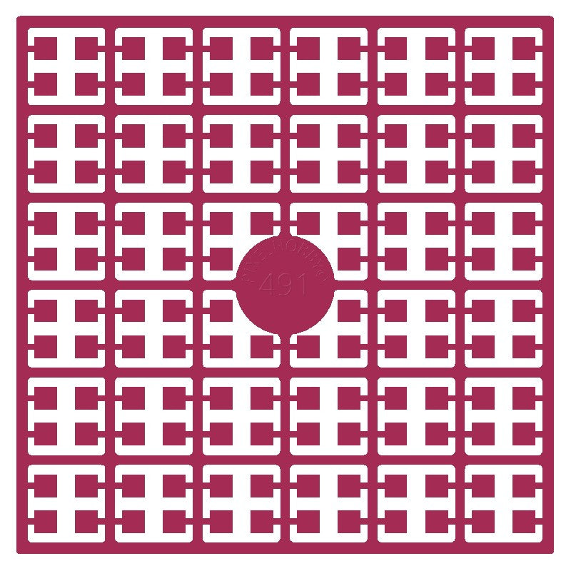 Pixelmatje - cyclaamroze donker 491