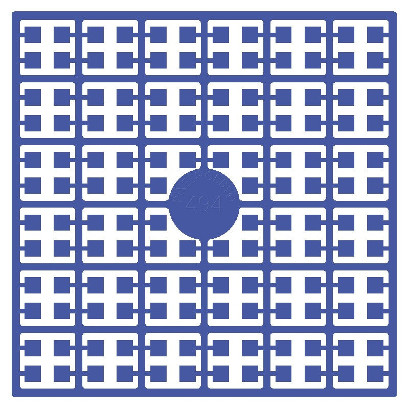 Pixelmatje - korenbloemblauw 494