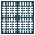 Pixelmatje - turkooisblauw extra donker 495